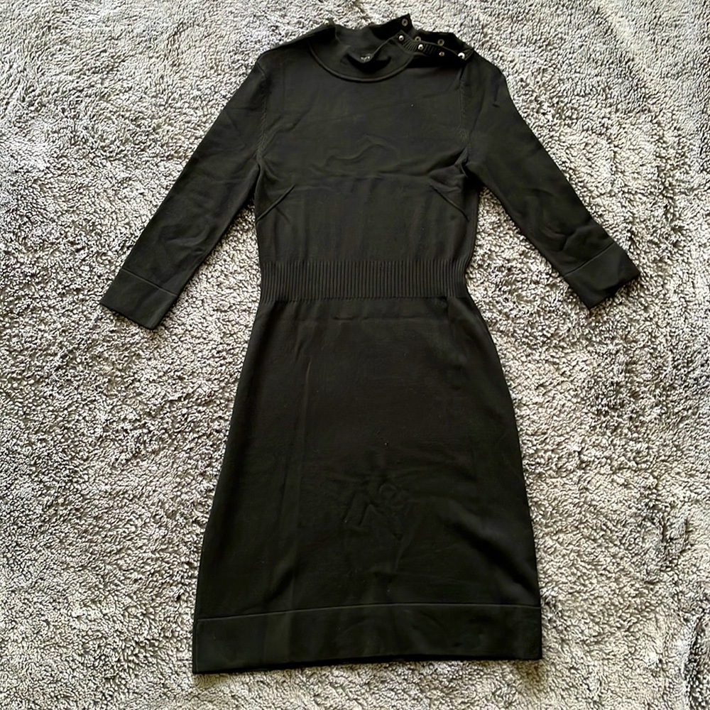 WHBM Black Sweater Dress